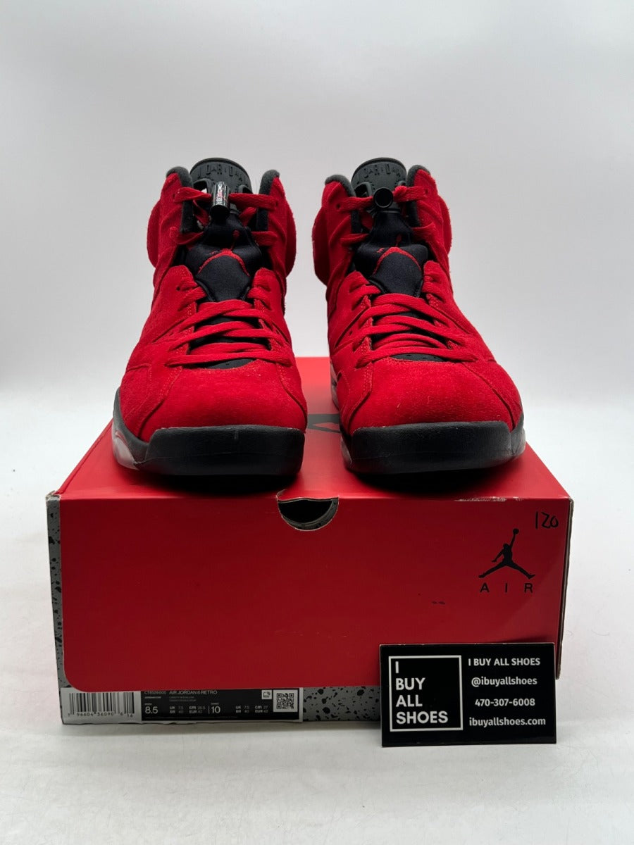 Jordan 6 Retro Toro Bravo 8.5 (Lightly Worn Pre-Owned) - Image 2