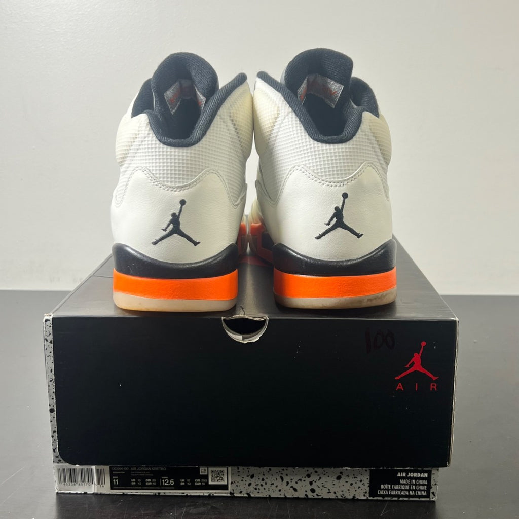 Jordan 5 Retro Shattered Backboard 11 (Lightly Worn Pre-Owned)JordanWhite/Multi-Color-Multi-Color-Total Orange - Image 4