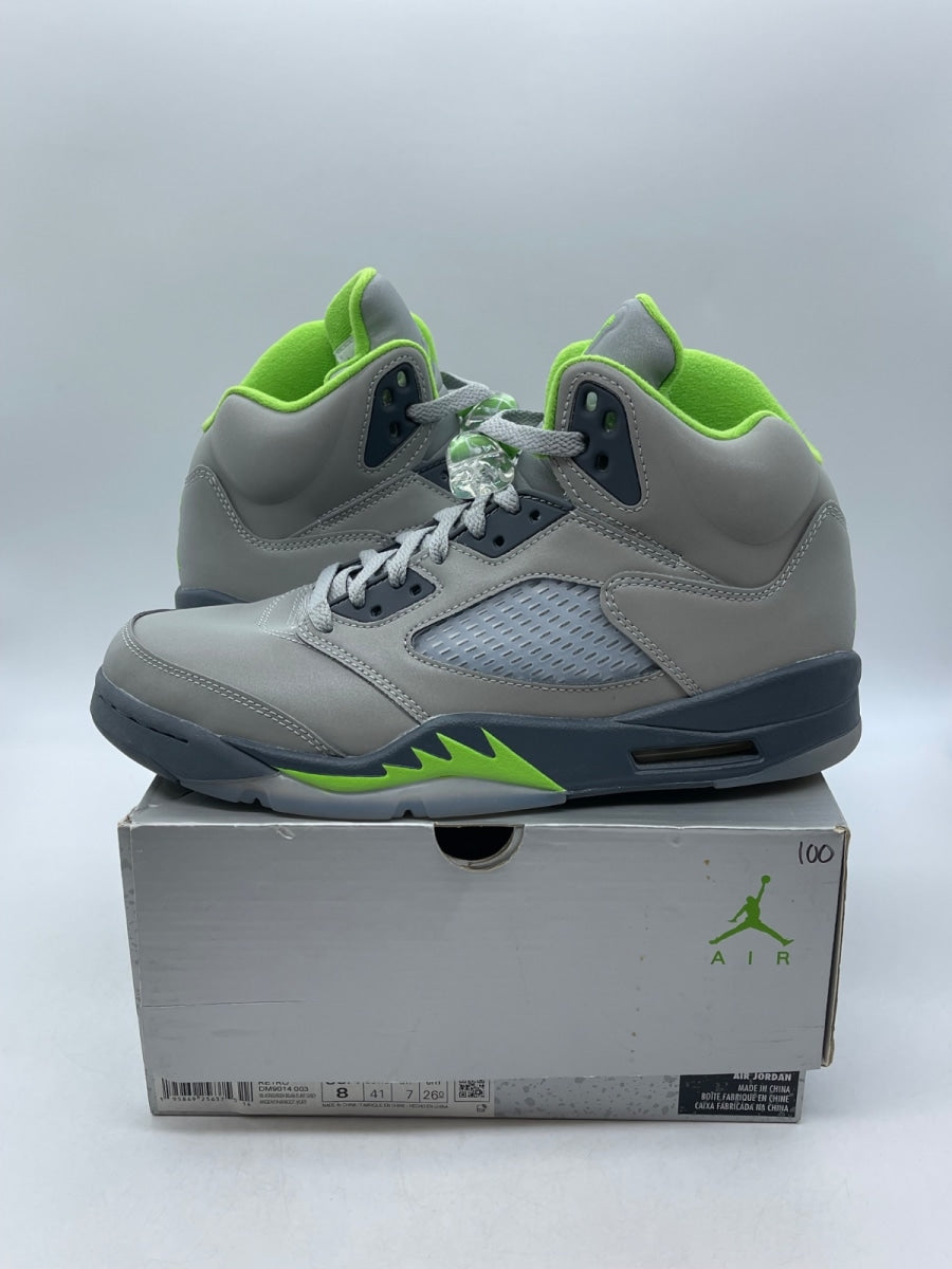 Jordan 5 Retro Green Bean (2022) 8 (Moderately Worn Pre-Owned) - Image 1