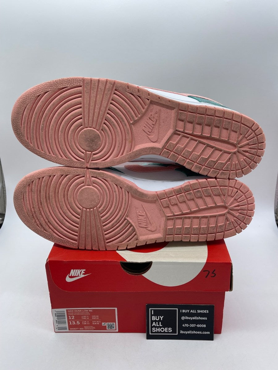Nike Dunk Low Snakeskin Washed Teal Bleached Coral 12 (Moderately Worn Pre-Owned) - Image 7