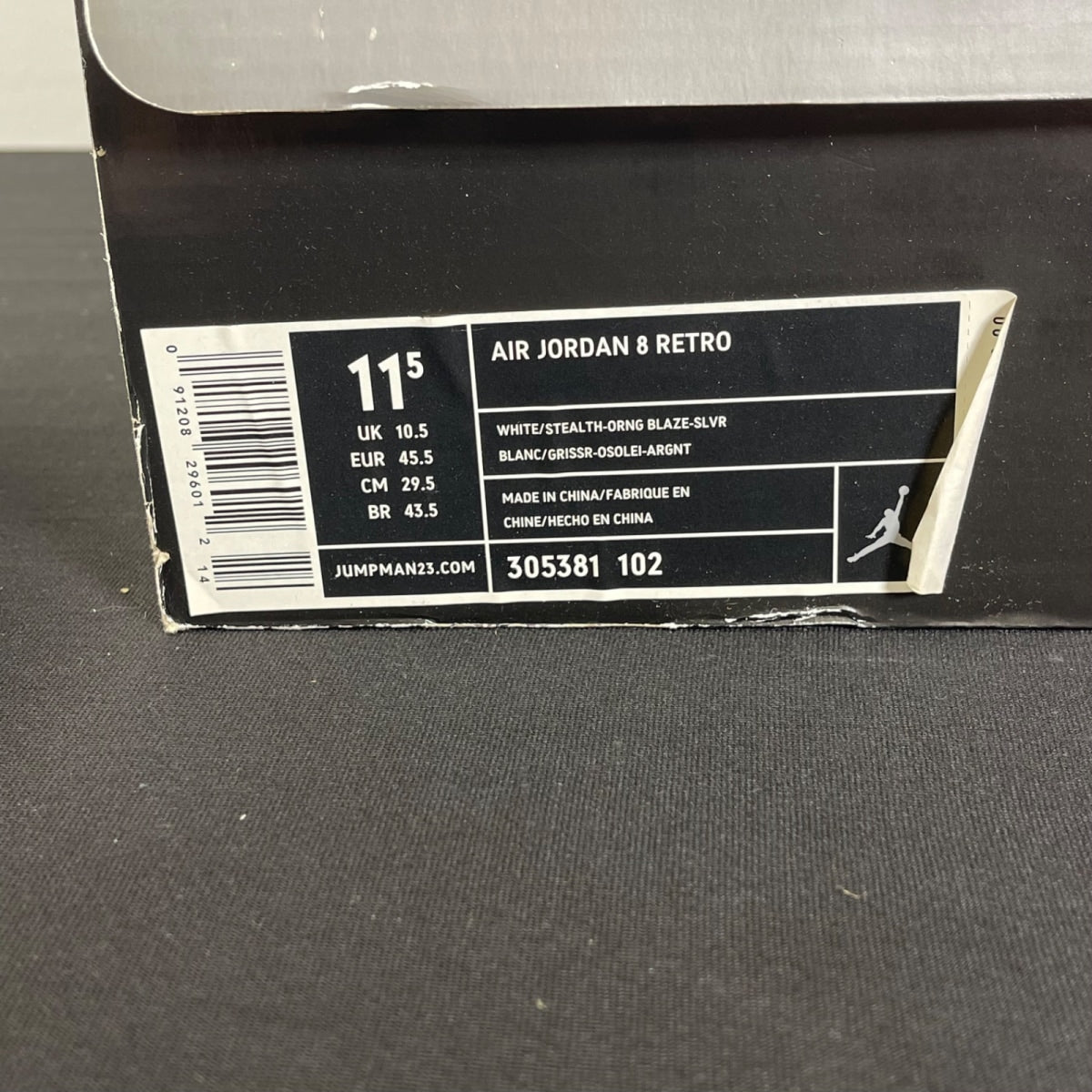 Air Jordan 8 Retro 'Orange Blaze' 11.5 (Moderately Worn Pre-Owned)Air Jordan - Image 7