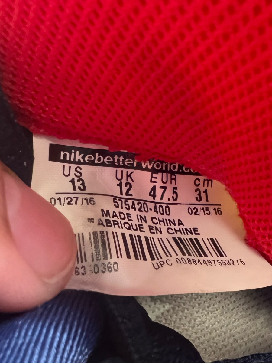 Nike Air Foamposite One Olympic 13 (Lightly Worn Pre-Owned) - Image 7