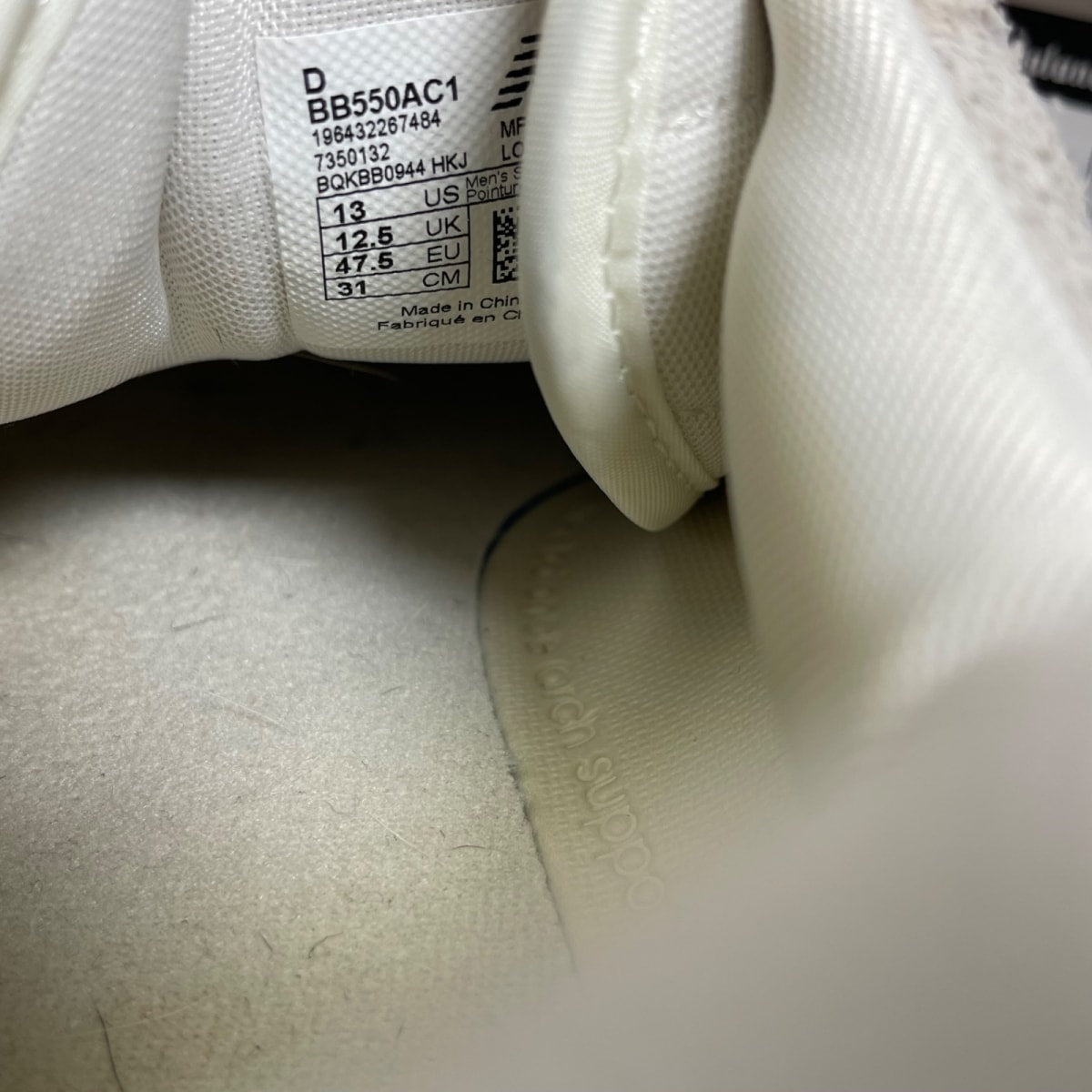 New Balance 550 Aime Leon Dore Grey Suede 13 (Moderately Worn Pre-Owned)New BalanceGrey/White/Blue - Image 6