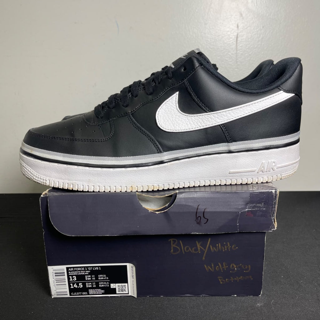 Nike Air Force 1 Low '07 LV8 Black Wolf Grey (Size 13) - aux
