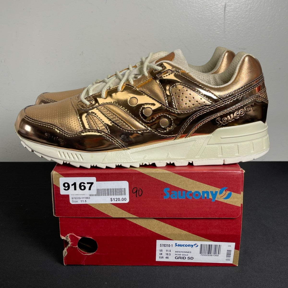 Saucony Grid SD 'Rose Gold' (Size 11.5) - Image 3