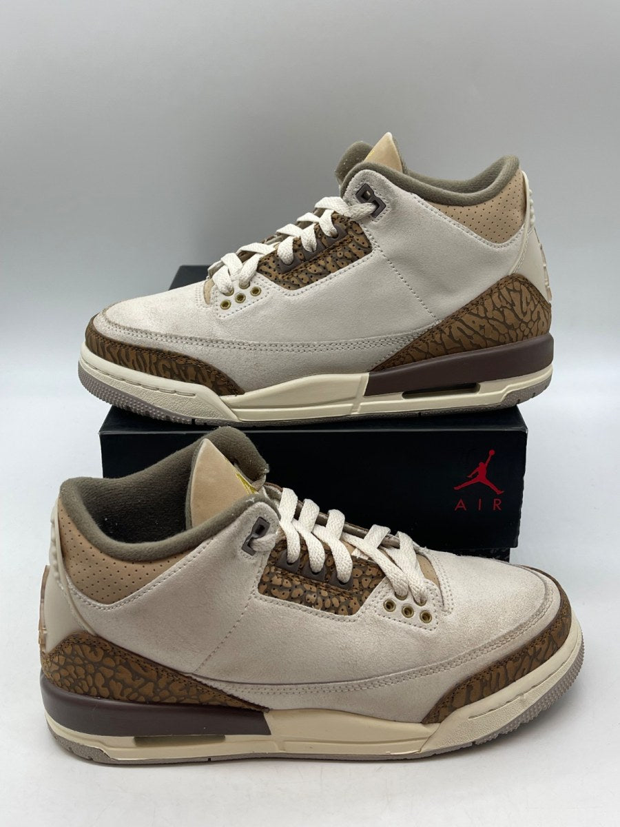 Jordan 3 Retro Palomino (GS) 6.5Y (Moderately Worn Pre-Owned)JordanLight Orewood Brown/Metallic Gold/Light British Tan/Palomino - Image 1
