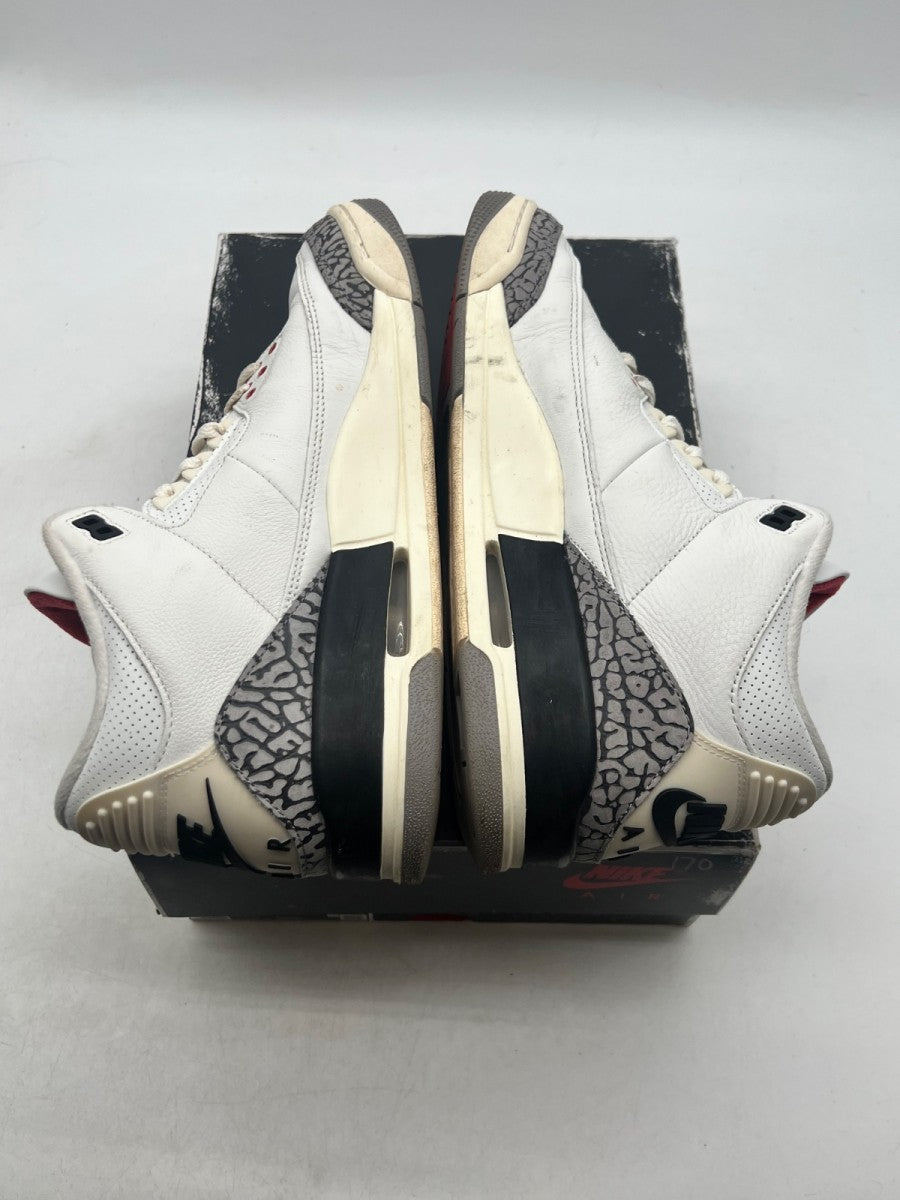 Jordan 3 Retro White Cement Reimagined 10 (Moderately Worn Pre-Owned) - Image 9