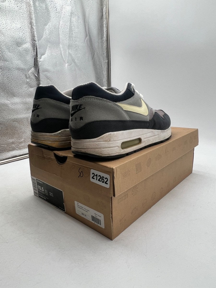 Nike Air Max 1 'Dark Grey Obsidian' 10.5 (Moderately Worn Pre-Owned) - Image 5