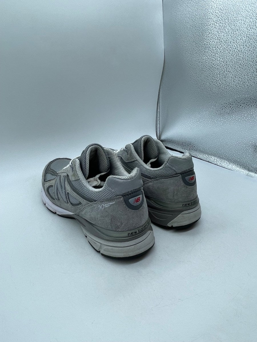 New Balance 990v4 MiUSA Grey Silver 10 (Moderately Worn Pre-Owned) - Image 4