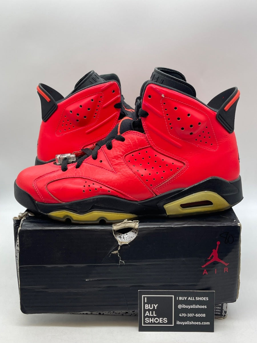 Jordan 6 Retro Infrared 23 (Toro) 9.5 (Heavily Worn Pre-Owned) - Image 1