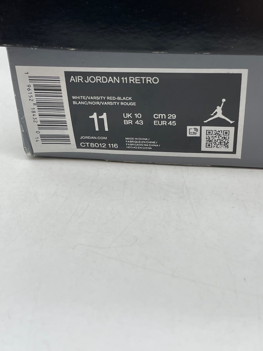 Jordan 11 Retro Cherry (2022) 11 (Moderately Worn Pre-Owned)JordanWhite/Varsity Red/Black - Image 9