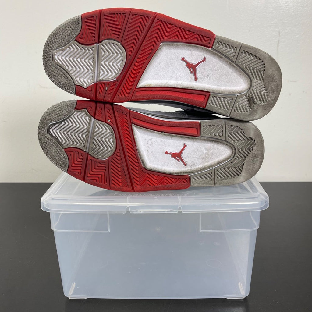 Jordan 4 Retro Fire Red (2020) (GS) 5.5Y (Moderately Worn Pre-Owned)JordanWhite/Black-Tech Grey-Fire Red - Image 5