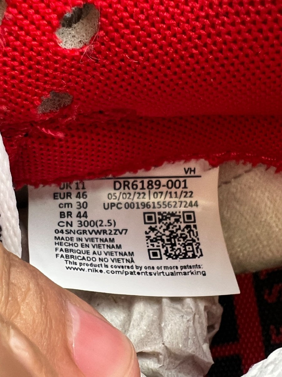 Nike Dunk Low Clark Atlanta University 12 (Lightly Worn Pre-Owned)NikeBlack/Classic Charcoal/White-Team Scarlet - Image 7