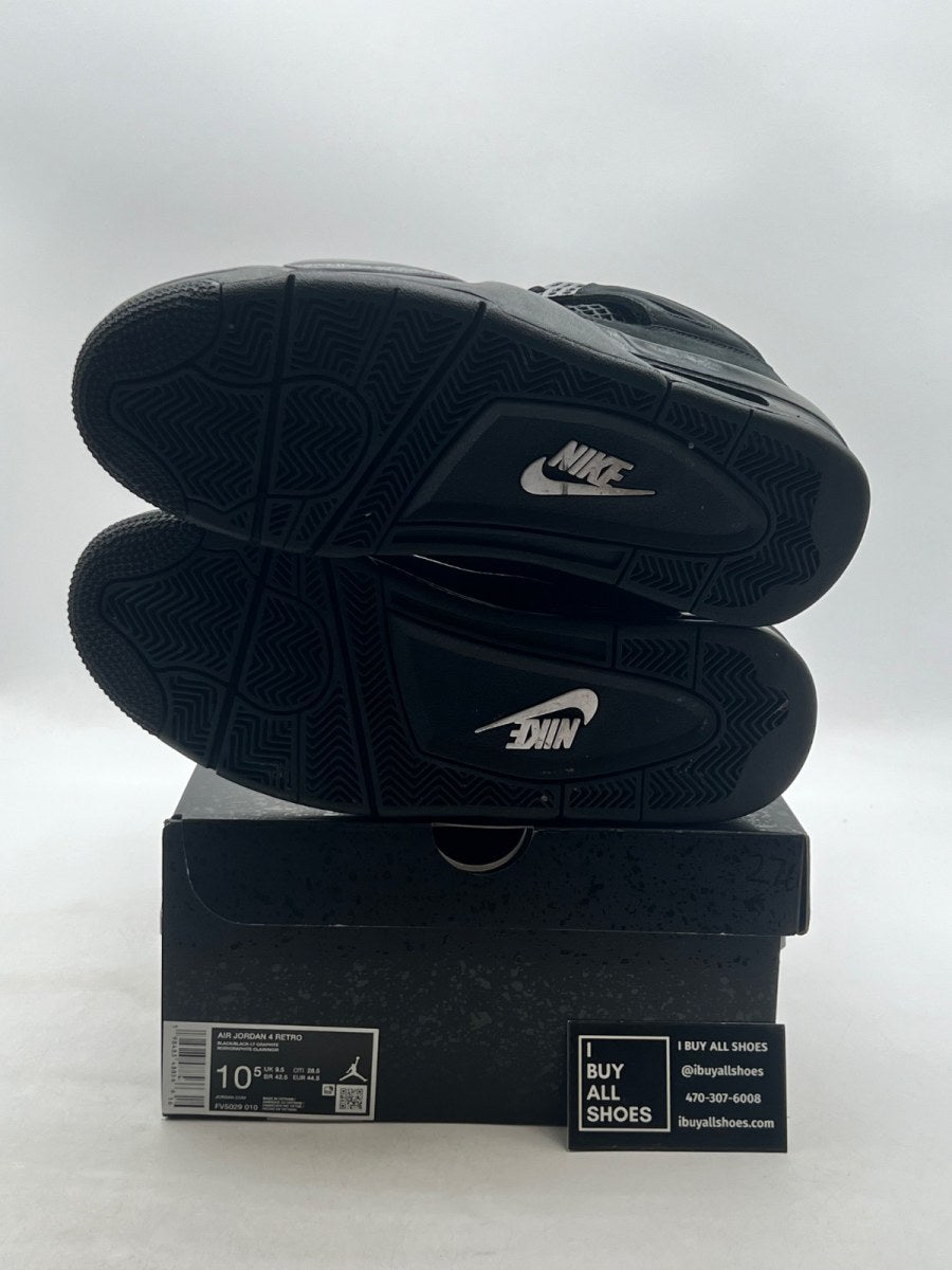 Jordan 4 Retro Black Cat (2025) 10.5 (VNDS Pre-Owned) - Image 8