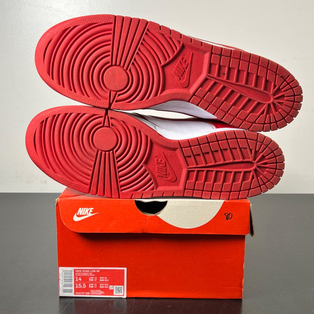 Nike Dunk Low SP St. John's 14 (Lightly Worn Pre-Owned)NikeWhite/University Red - Image 6