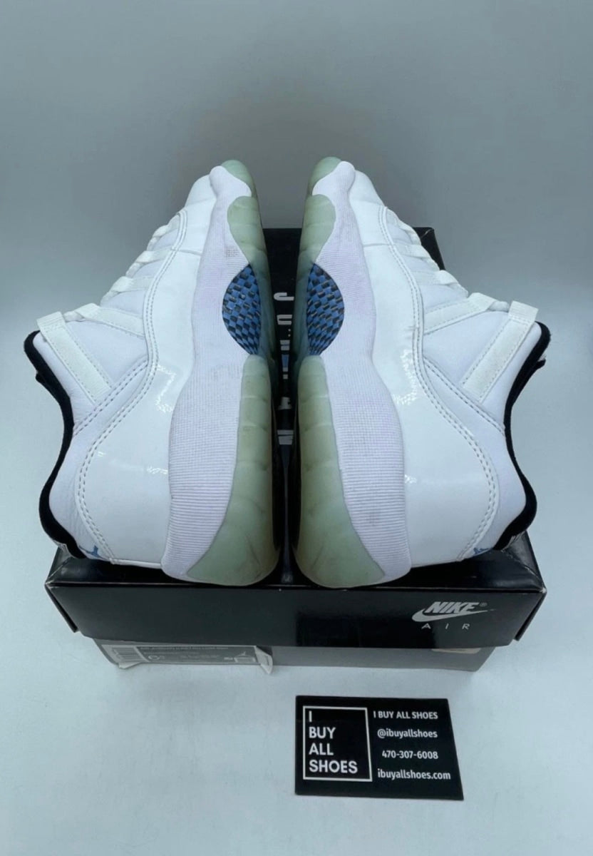 Jordan 11 Retro Low Legend Blue (GS) 6Y (Lightly Worn Pre-Owned)JordanWhite/White-Black-Legend Blue - Image 4