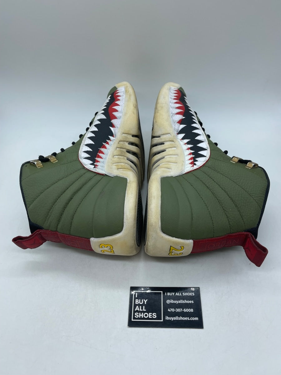 Jordan 12 Retro Stealth 12 (Heavily Worn Pre-Owned) - Image 6