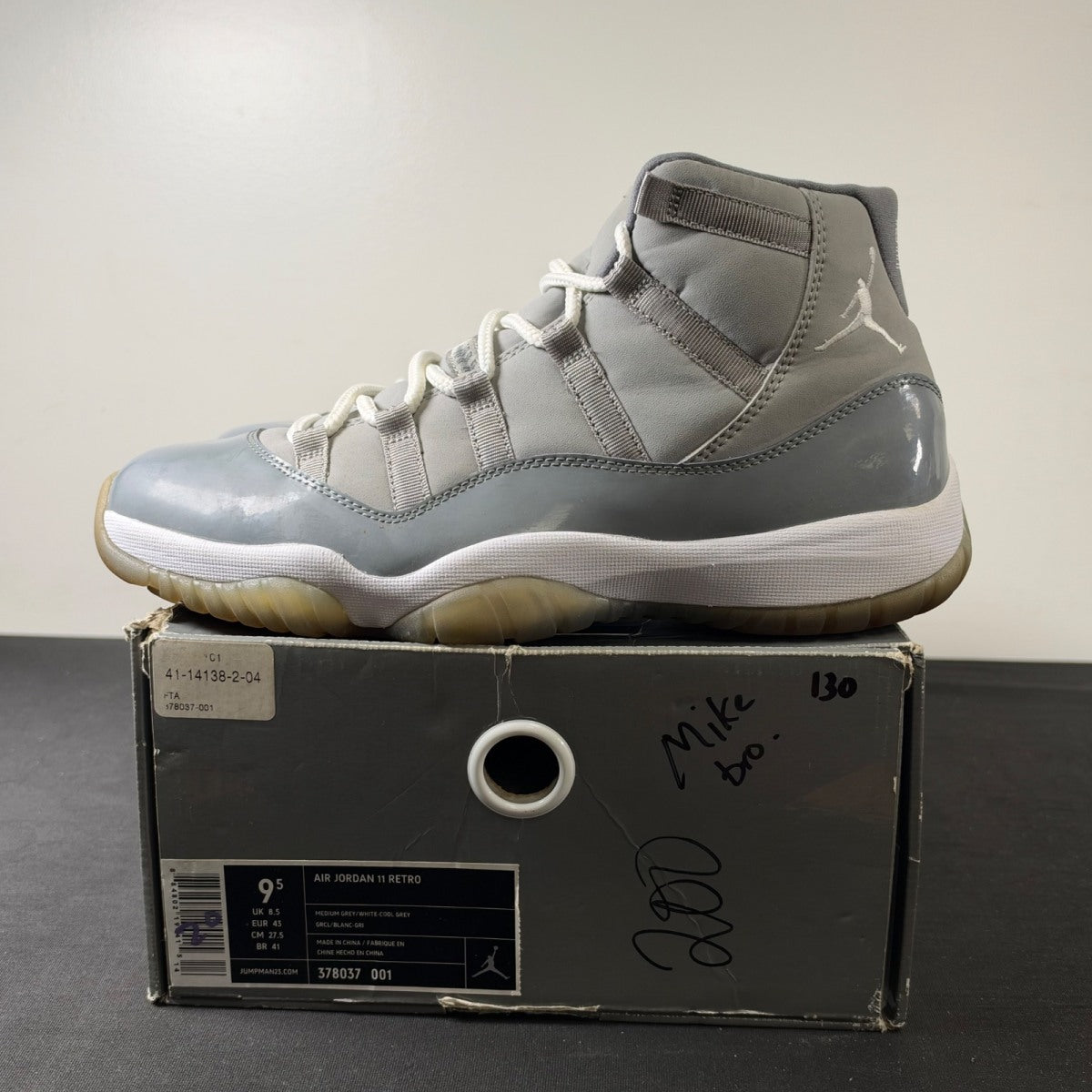 Jordan 11 Retro Cool Grey (2010) (Size 9.5)