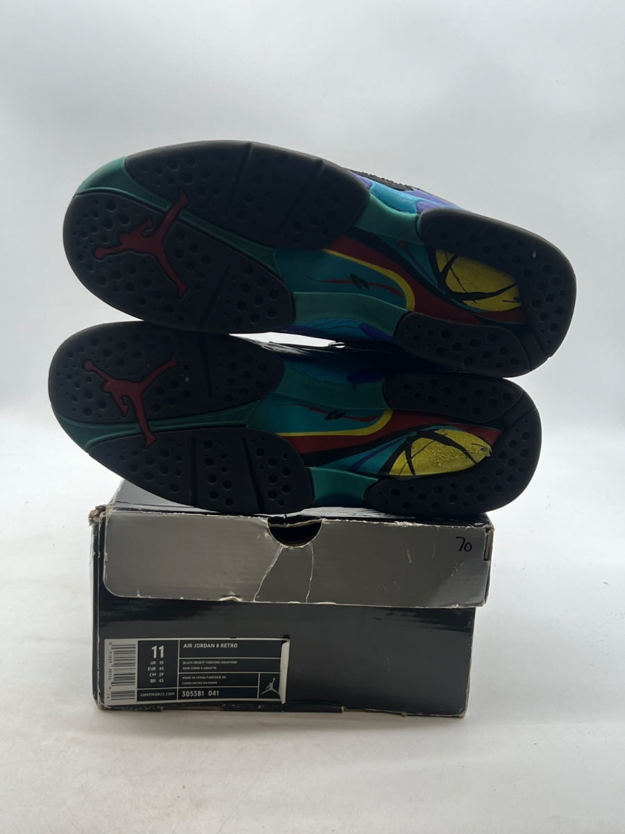Jordan 8 Retro Aqua (2007) 11 (Heavily Worn Pre-Owned) - Image 8