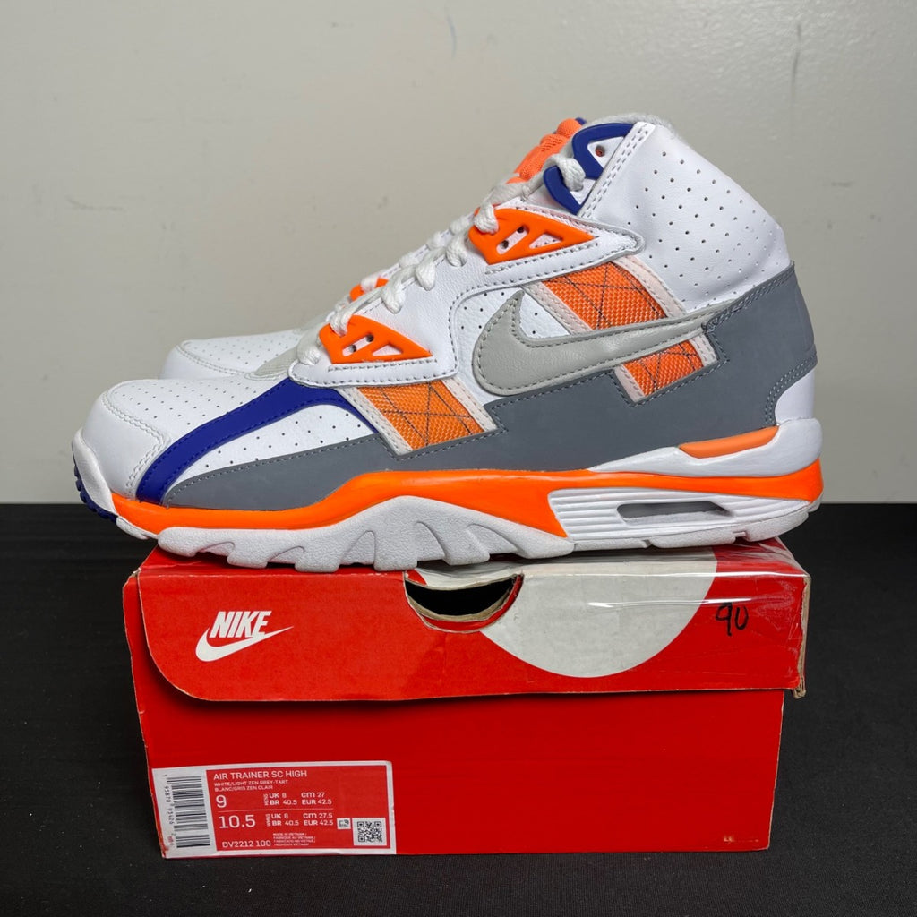 Nike Air Trainer SC High Auburn 9 (Moderately Worn Pre-Owned)NikeSail/Light Zen Grey/Tart - Image 3