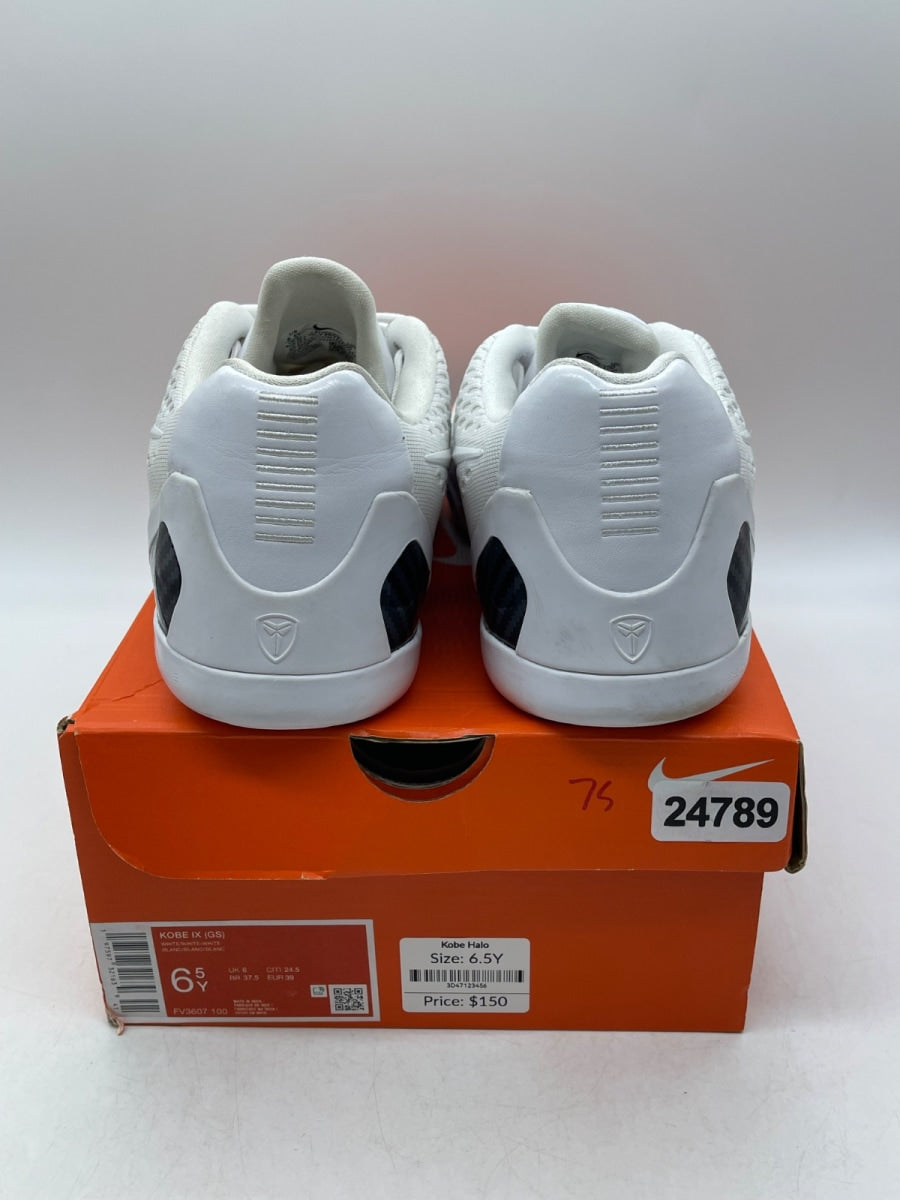 Nike Kobe 9 Elite Protro Halo (GS) 6.5Y (Moderately Worn Pre-Owned)NikeWhite/White/White - Image 3