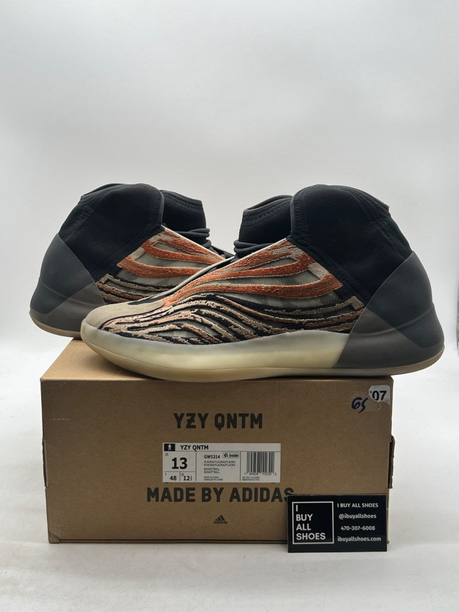 adidas Yeezy QNTM Flash Orange 13 (Lightly Worn Pre-Owned) - Image 1