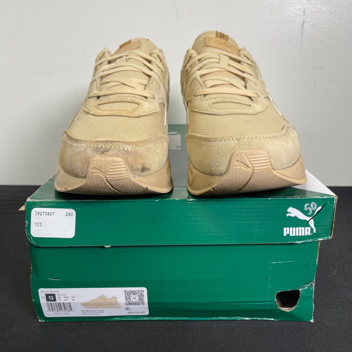 Puma Mirage Sport Tonal 'Light Sand Desert Tan' 13 (Moderately Worn Pre-Owned)Puma - Image 2