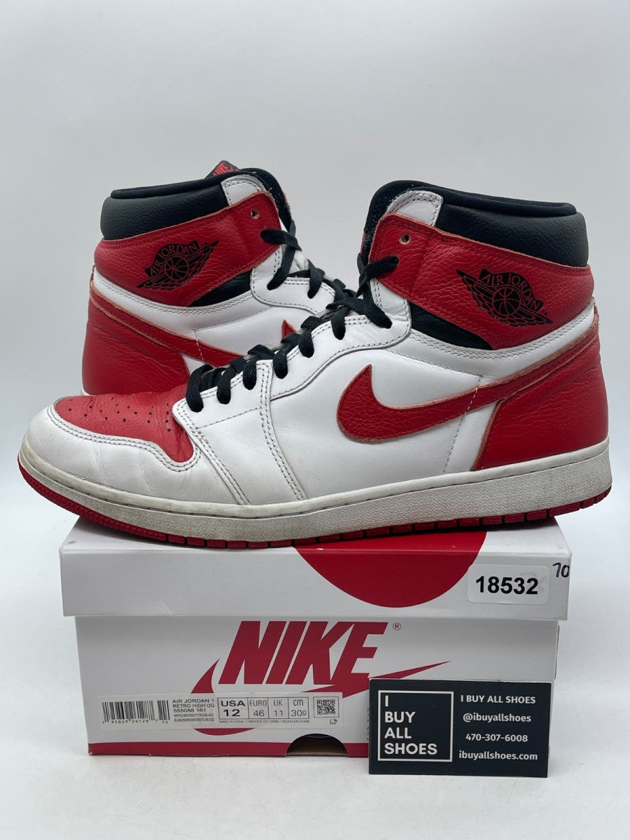 Jordan 1 Retro High OG Heritage 12 (Heavily Worn Pre-Owned) - Image 1
