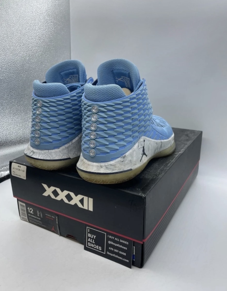 Jordan XXXII UNC 12 (Moderately Worn Pre-Owned)JordanUniversity Blue/College Navy - Image 5