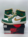 Jordan 1 OG Celtics 11.5 (Lightly Worn Pre-Owned)JordanClover/Metallic Gold/White/Black - Image 1