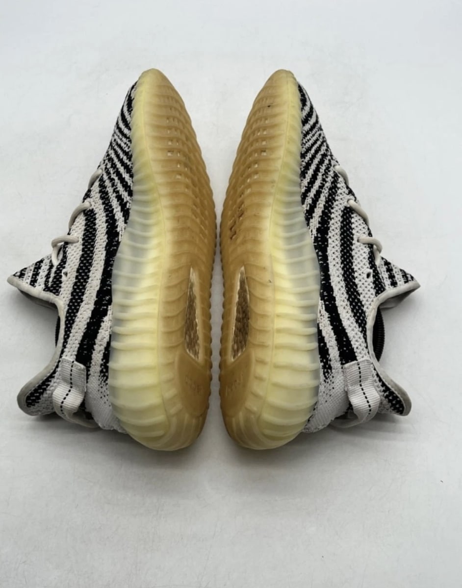 adidas Yeezy Boost 350 V2 Zebra 10 (Moderately Worn Pre-Owned)adidasWhite/Core Black/Red - Image 8