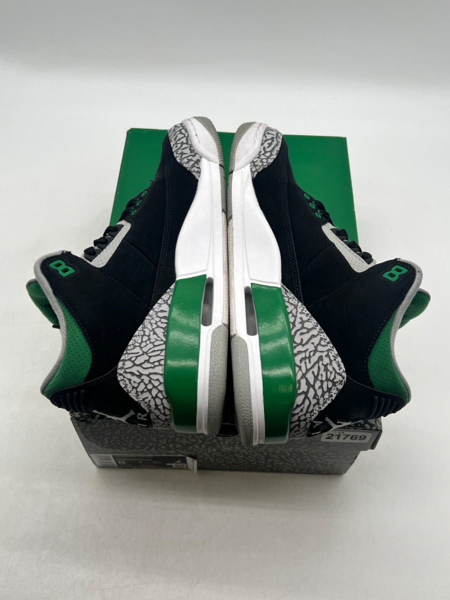 Jordan 3 Retro Pine Green 8 (Lightly Worn Pre-Owned) - Image 9