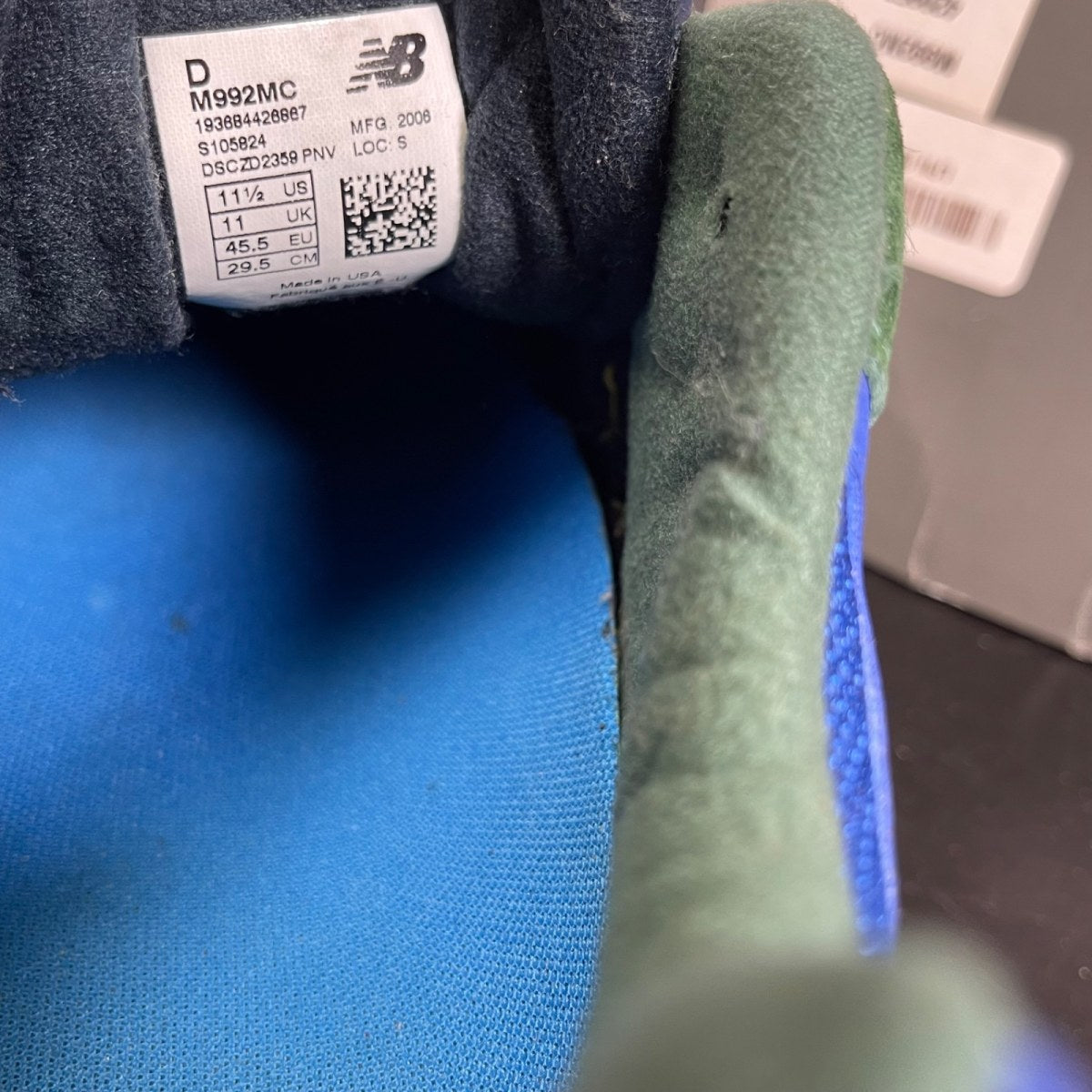New Balance 992 Multi-Color 11.5 (Moderately Worn Pre-Owned)New BalanceMulticolor - Image 6