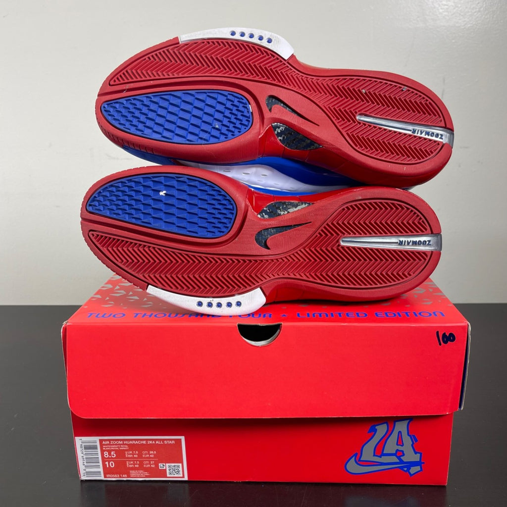 Nike Air Zoom Huarache 2K4 All-Star (2026) 8.5 (Moderately Worn Pre-Owned)NikeWhite/Varsity Royal/Varsity Red/Metallic Silver - Image 5