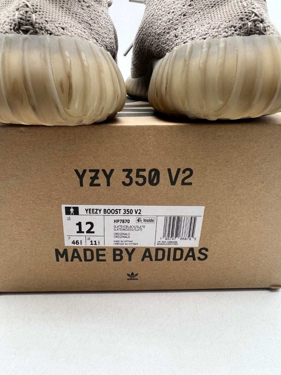 adidas Yeezy Boost 350 V2 Slate 12 (Moderately Worn Pre-Owned)adidasSlate/Core Black/Slate - Image 4