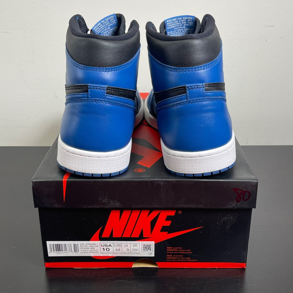 Jordan 1 Retro High OG Dark Marina Blue 10 (Moderately Worn Pre-Owned)JordanDark Marina Blue/Black-White - Image 4