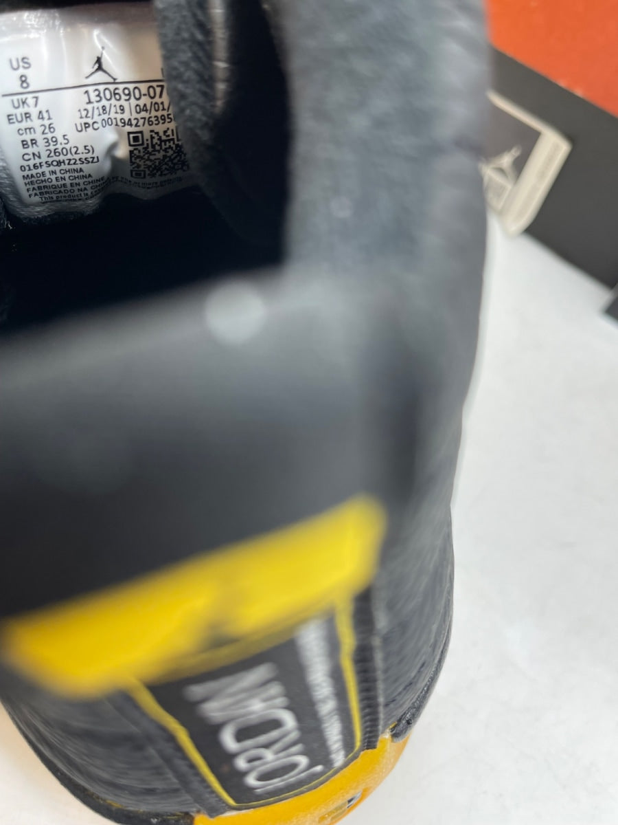 Jordan 12 Retro Black University Gold 8 (Moderately Worn Pre-Owned) - Image 8