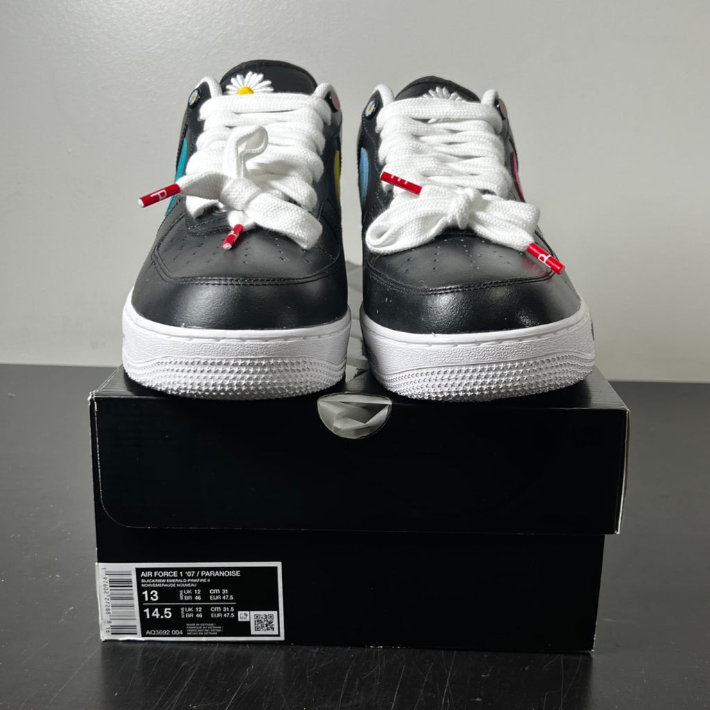 Nike Air Force 1 Low G-Dragon Peaceminusone Para-Noise 3.0 13 (Lightly Worn Pre-Owned)NikeBlack/New Emerald/Pinkfire/Tour Yellow/Blue Gale - Image 2