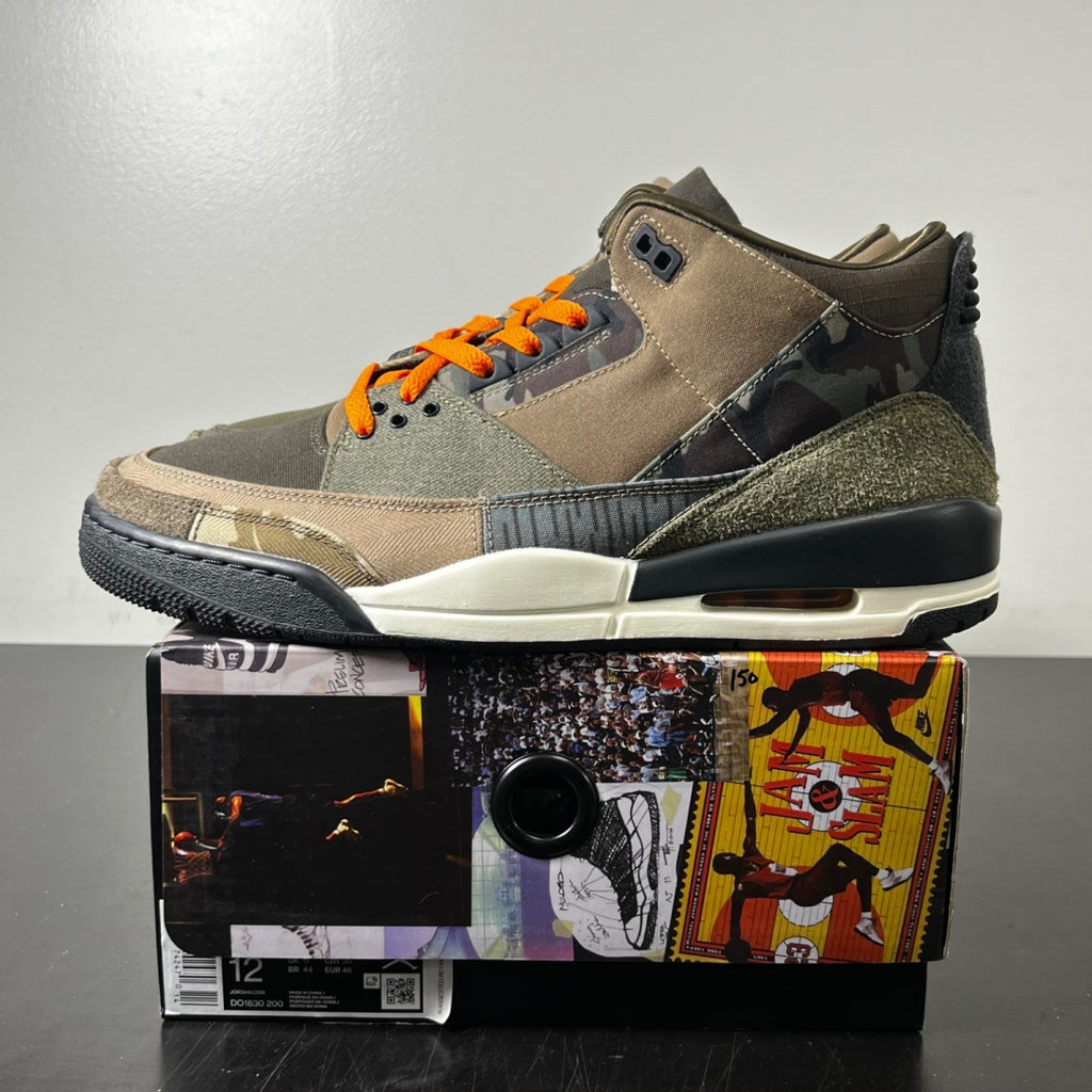 Jordan 3 Retro Patchwork Camo 12 (Lightly Worn Pre-Owned)JordanDark Hazel/Multi-Color - Image 3