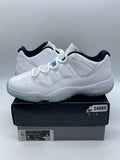 Jordan 11 Retro Low Legend Blue 9 (Moderately Worn Pre-Owned)JordanWhite/White-Black-Legend Blue - Image 1