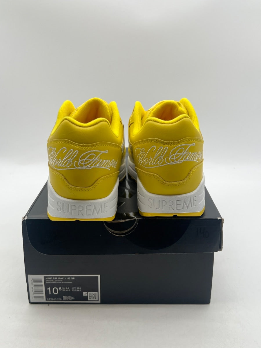 Nike Air Max 1 '87 SP Supreme Speed Yellow 10.5 (VNDS Pre-Owned)NikeSpeed Yellow/White/Speed Yellow - Image 6