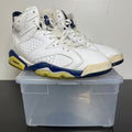 Jordan 6 Retro Midnight Navy (2000) 10.5 (Moderately Worn Pre-Owned)JordanWhite/Midnight Navy - Image 1