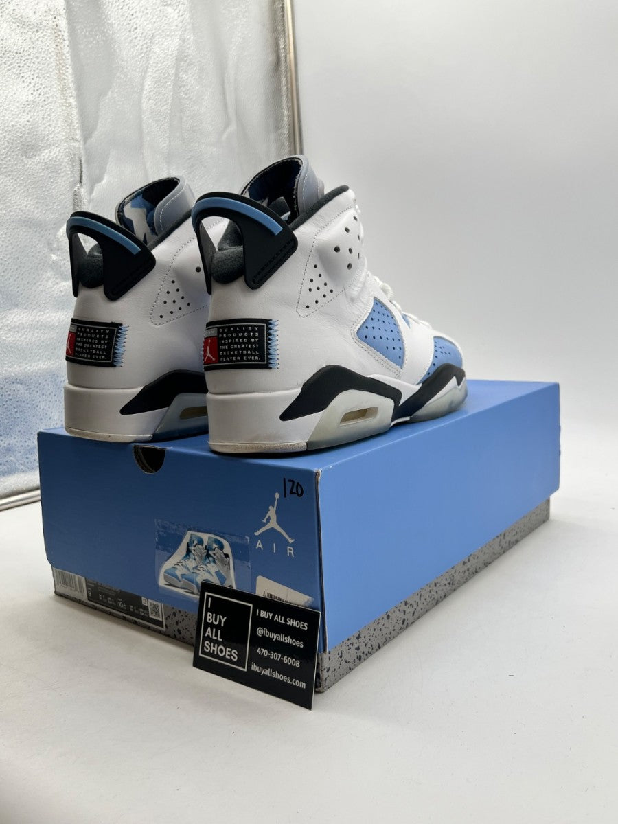 Jordan 6 Retro UNC White 9 (Lightly Worn Pre-Owned) - Image 5