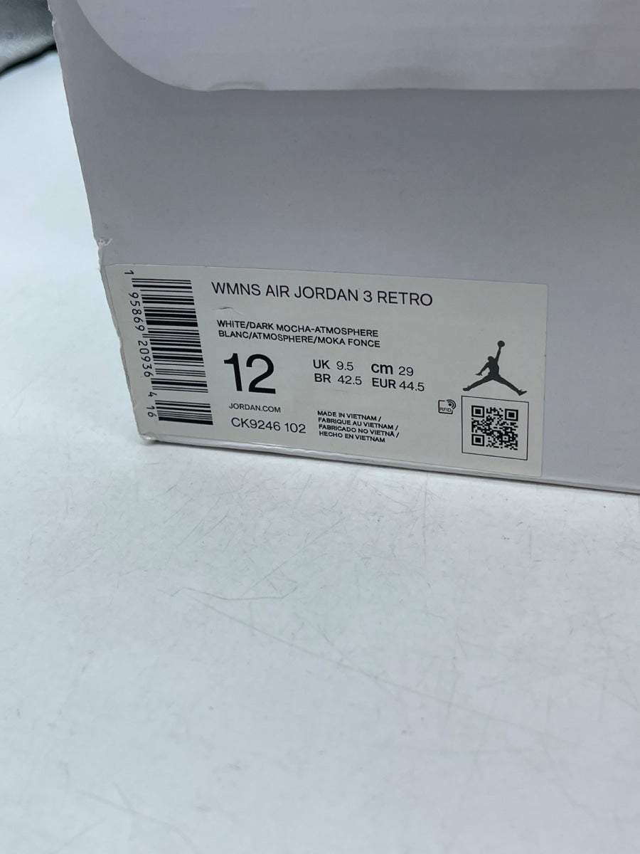 Jordan 3 Retro Neapolitan Dark Mocha (Women's) 12W (Moderately Worn Pre-Owned) - Image 9