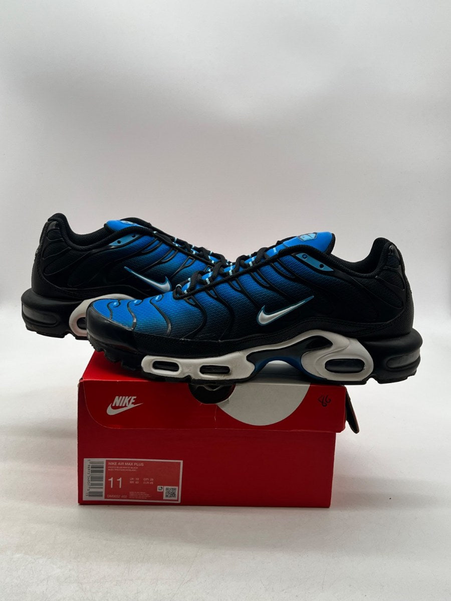 Nike Air Max Plus Aquarius Blue 11 (Moderately Worn Pre-Owned)NikePhoto Blue/Black/Aquarius Blue/White - Image 1