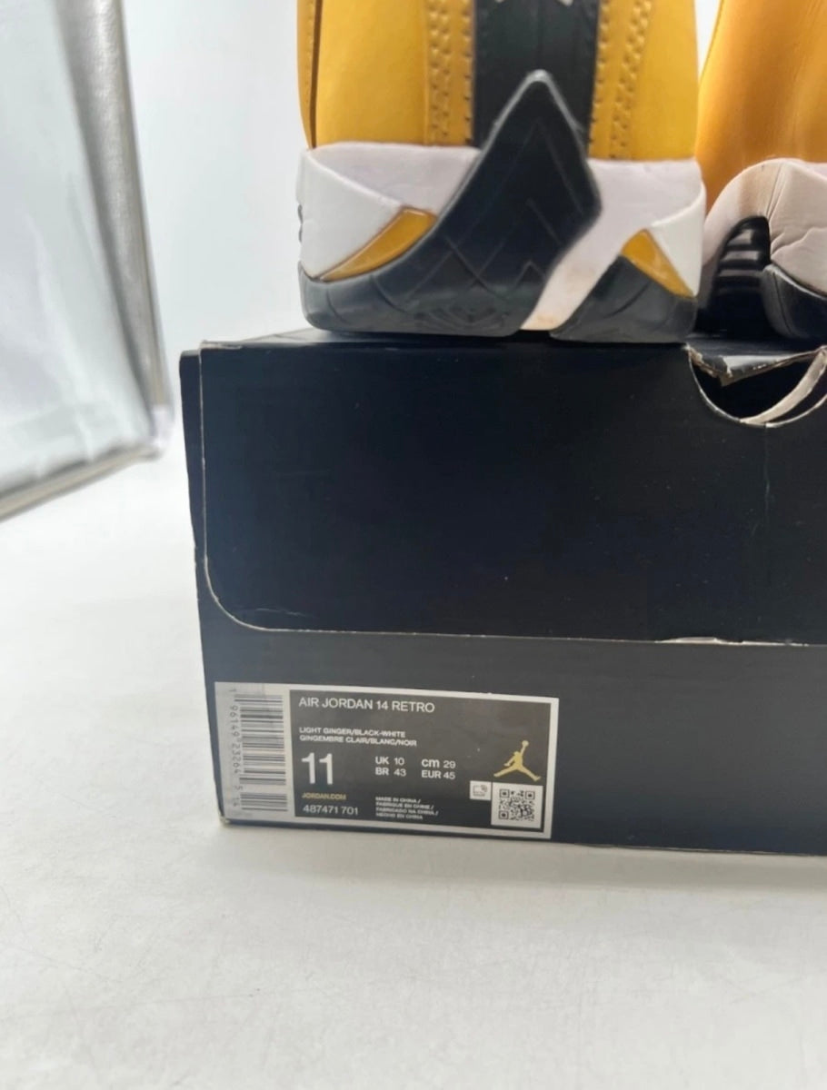 Jordan 14 Retro Light Ginger (2022) 11 (Lightly Worn Pre-Owned)JordanLight Ginger/Black/White - Image 6