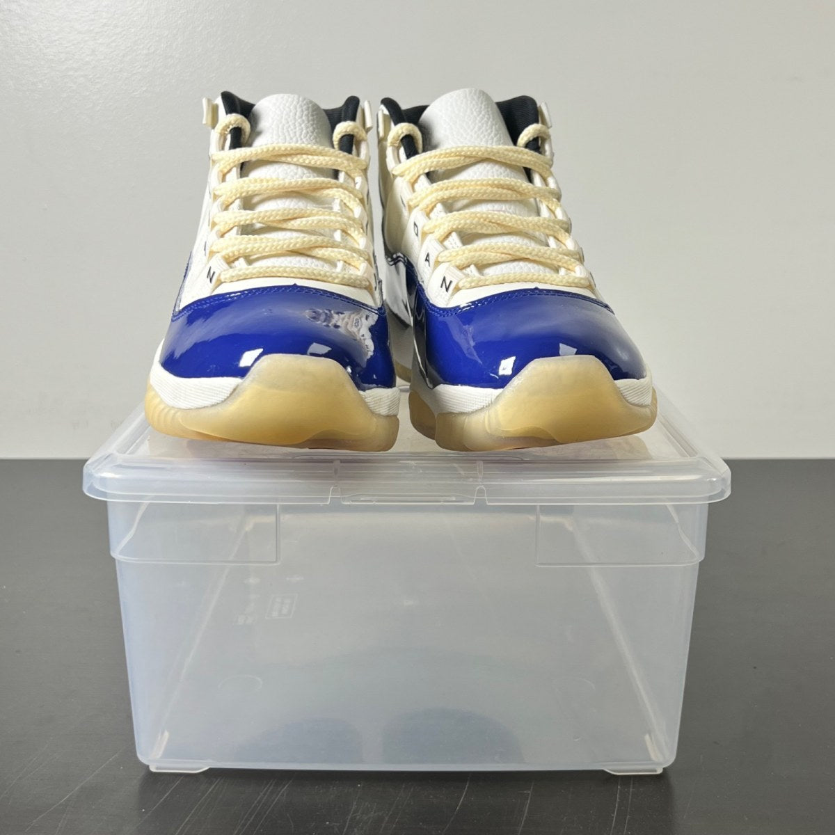 Jordan 11 Retro Rare Air 7.5 (Lightly Worn Pre-Owned)JordanDeep Royal Blue/Fire Red/Sail/Black/Muslin - Image 2