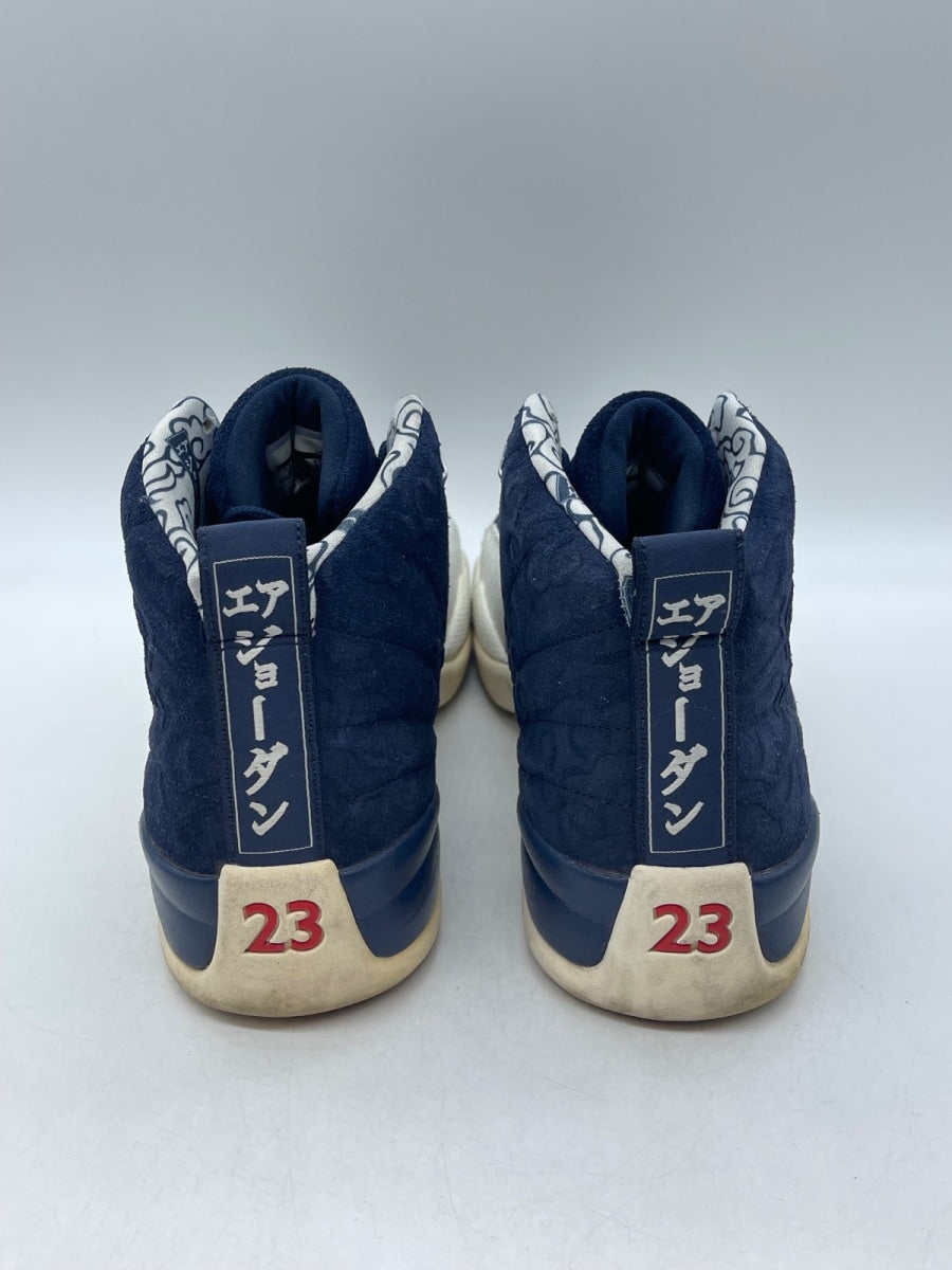Jordan 12 Retro International Flight 13 (Moderately Worn Pre-Owned)JordanCollege Navy/University Red-Sail - Image 3