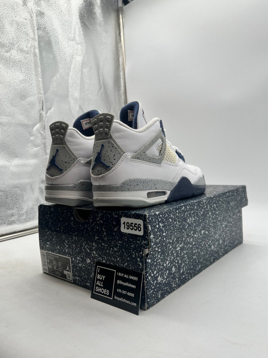 Jordan 4 Retro Midnight Navy 8 (Moderately Worn Pre-Owned) - Image 5