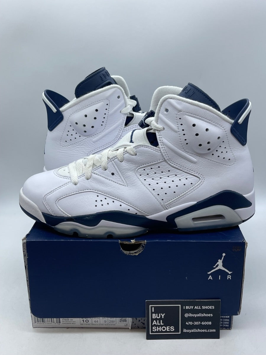 Jordan 6 Retro Midnight Navy (2022) 10 (Moderately Worn Pre-Owned) - Image 1